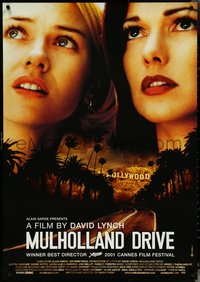 6z0099 MULHOLLAND DR. 28x39 commercial poster 2002 David Lynch, Naomi Watts & Laura Elena Harring!