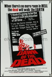 6z0349 DAWN OF THE DEAD 1sh R2023 George A. Romero, undead zombie horror art, ultra rare!