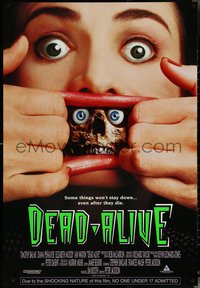 6z0351 DEAD ALIVE 1sh 1992 Peter Jackson gore-fest, some things won't stay down!