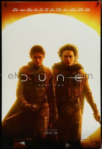 6z0366 DUNE: PART TWO teaser DS 1sh 2024 Villeneuve, Herbert, Chalamet, Zendaya, 3-1-24, ultra rare!