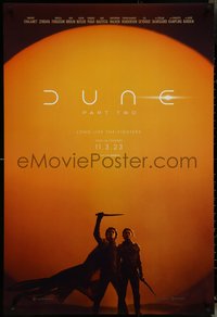 6z0365 DUNE: PART TWO IMAX teaser DS 1sh 2024 Villeneuve, Herbert, Chalamet, Zendaya, 11-3-23!