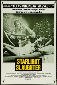 6z0367 EATEN ALIVE 1sh 1977 Tobe Hooper, wild image of sexy bound girl on bed, Starlight Slaughter!