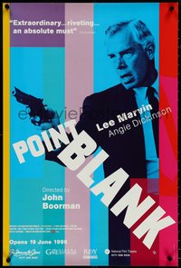 6z0202 POINT BLANK English double crown R1998 different art of Lee Marvin, Boorman film noir!