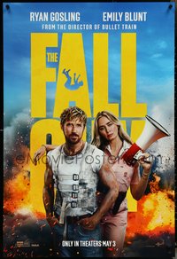 6z0377 FALL GUY teaser DS 1sh 2024 Ryan Gosling in title role, Emily Blunt, May 3 date, rare!