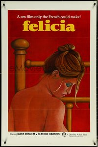 6z0380 FELICIA 1sh 1976 Max Pecas's Les mille et une perversions de Felicia, sexy artwork!