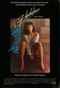 6z0383 FLASHDANCE 1sh 1983 sexy dancer Jennifer Beals, take your passion and make it happen!