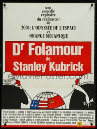 6z0207 DR. STRANGELOVE French 23x30 R1970s Stanley Kubrick classic, Peter Sellers, different art!