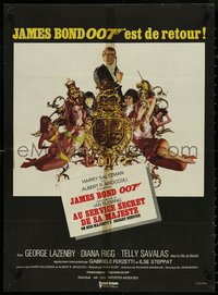 6z0213 ON HER MAJESTY'S SECRET SERVICE French 23x31 1969 George Lazenby's only appearance as Bond!