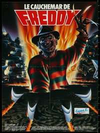 6z0821 NIGHTMARE ON ELM STREET 4 French 16x21 1988 cool art of Englund as Freddy Krueger by Melki!