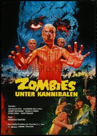 6z0223 DOCTOR BUTCHER M.D. German 1981 Marino Girolami's Zombi Holocaust, wild different horror art!