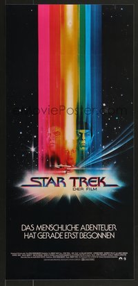 6z0573 STAR TREK German 12x25 1980 cool art of William Shatner & Leonard Nimoy by Bob Peak!