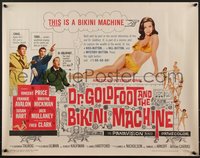 6z0846 DR. GOLDFOOT & THE BIKINI MACHINE 1/2sh 1965 Vincent Price, sexy bikini machine!