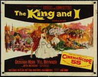 6z0856 KING & I 1/2sh 1956 art of Deborah Kerr & Yul Brynner by Hooks, Rodgers & Hammerstein