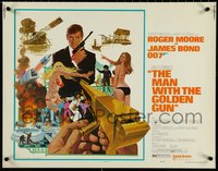 6z0860 MAN WITH THE GOLDEN GUN West Hemi 1/2sh 1974 Roger Moore as James Bond by Robert McGinnis!