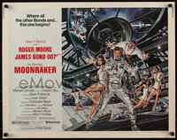 6z0861 MOONRAKER 1/2sh 1979 art of Moore as Bond & sexy Lois Chiles by Goozee!