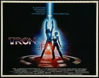 6z0872 TRON 1/2sh 1982 Walt Disney sci-fi, Jeff Bridges in a computer, cool special effects!