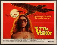 6z0873 VISITOR int'l 1/2sh 1979 art of bird of prey over a sexy woman wearing sunglasses, rare!