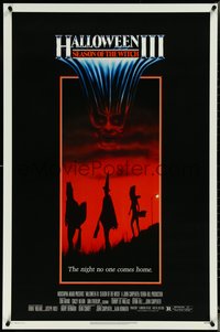 6z0405 HALLOWEEN III 1sh 1982 Season of the Witch, horror sequel, the night no one comes home!