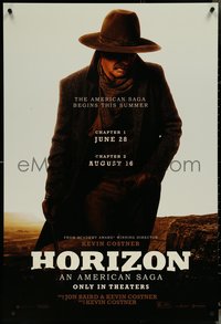 6z0413 HORIZON: AN AMERICAN SAGA teaser DS 1sh 2024 star and director western cowboy Kevin Kostner!