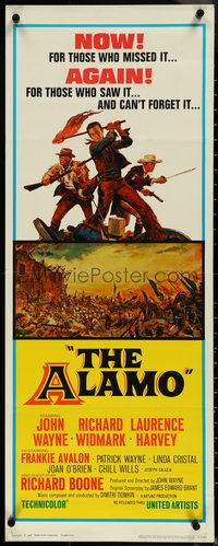 6z0630 ALAMO insert R1967 John Wayne & Richard Widmark in the Texas Texas War of Independence!