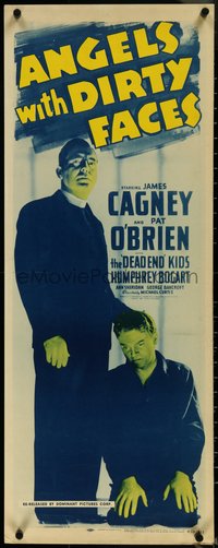6z0633 ANGELS WITH DIRTY FACES insert R1956 classic James Cagney & priest Pat O'Brien, rare!