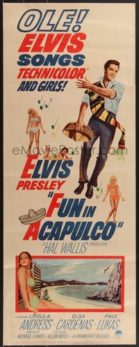 6z0649 FUN IN ACAPULCO insert 1963 Elvis Presley in fabulous Mexico with sexy Ursula Andress!
