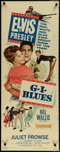 6z0650 G.I. BLUES insert 1960 swing out and sound off with Elvis Presley & sexy Juliet Prowse!
