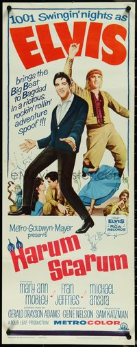 6z0653 HARUM SCARUM insert 1965 rockin' Elvis Presley & Mary Ann Mobley in a swingin' spoof!