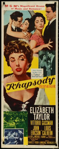 6z0702 RHAPSODY insert 1954 Elizabeth Taylor must possess Vittorio Gassman, heart, body & soul!