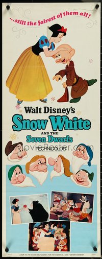 6z0709 SNOW WHITE & THE SEVEN DWARFS insert R1967 Walt Disney animated cartoon fantasy classic!