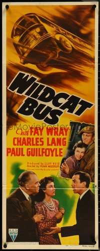 6z0735 WILDCAT BUS insert 1940 Fay Wray runs a bus company overrun by racketeers, ultra rare!