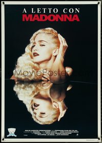 6z0143 TRUTH OR DARE Italian 1sh 1991 sexy Madonna reflected on table, ultra rare!