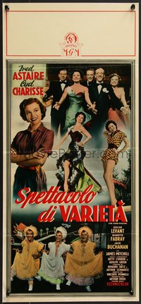 6z0580 BAND WAGON Italian locandina 1954 images of Fred Astaire & sexy Cyd Charisse, ultra rare!