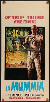 6z0606 MUMMY Italian locandina R1971 Hammer, Piovano art of Christopher Lee as monster, ultra rare!