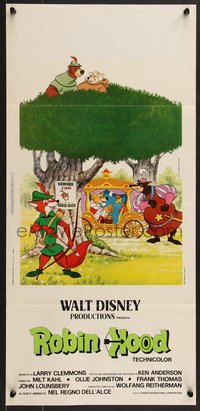 6z0617 ROBIN HOOD Italian locandina 1974 Walt Disney's cartoon version, the way it REALLY happened!