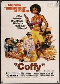 6z0928 COFFY Japanese R2000s sexy Akimoto art of baddest chick Pam Grier, ultra rare!