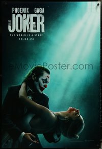 6z0426 JOKER: FOLIE A DEUX teaser DS 1sh 2024 Joaquin Phoenix dancing with Lady Gaga, ultra rare!