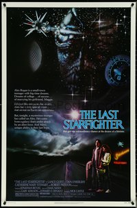 6z0436 LAST STARFIGHTER 1sh 1984 Catherine Mary Stewart & Lance Guest as video game pilot!