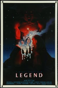 6z0437 LEGEND 1sh 1986 Tom Cruise, Mia Sara, Tim Curry, Ridley Scott, cool Blackshear fantasy art!