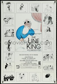 6z0440 LINE KING 1sh 1996 Al Hirschfeld Story, art of Marx Bros., Streisand, Hepburn & more!