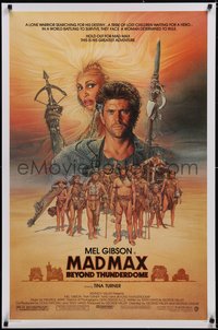 6z0450 MAD MAX BEYOND THUNDERDOME 1sh 1985 art of Mel Gibson & Tina Turner by Richard Amsel!