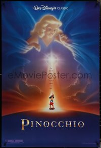 6z0478 PINOCCHIO advance DS 1sh R1992 Disney classic cartoon about wooden boy who wants to be real!