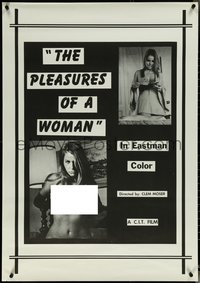 6z0026 PLEASURES OF A WOMAN 1sh 1972 Nick Millard, great images of sexy topless Uschi Digard!