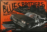 6z0258 BLUES BROTHERS commercial Polish 27x39 2015 cool art of Belushi & Aykroyd by Krzysztof Nowak!