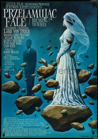 6z0259 BREAKING THE WAVES Polish 27x38 1997 Lars von Trier, surreal art by Wieslaw Walkuski