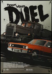 6z0262 DUEL commercial Polish 27x39 2015 Steven Spielberg, art by Krzysztof Nowak, ultra rare!