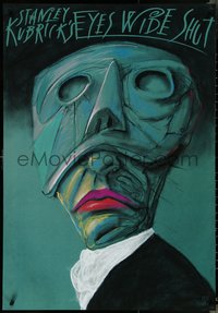 6z0263 EYES WIDE SHUT commercial Polish 27x39 2007 wild different mask art by Leszek Zebrowski!