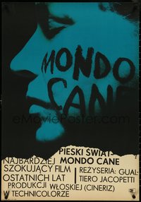 6z0281 MONDO CANE Polish 23x33 1964 classic early Italian documentary of human oddities, Zamecznik!