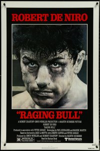 6z0487 RAGING BULL 1sh 1980 Hagio art of Robert De Niro, Martin Scorsese boxing classic!