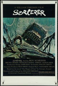6z0520 SORCERER style B 1sh 1977 William Friedkin, Roy Schieder, remake of Clouzot's Wages of Fear!